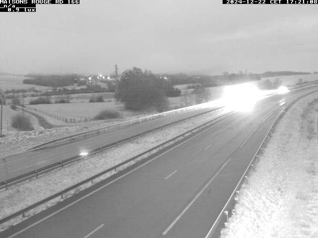 Première image du timelapse de la journée d'hier pour cette webcam