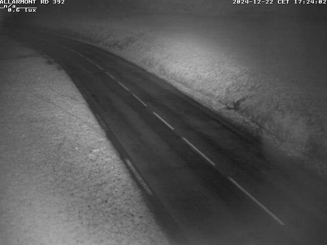 Première image du timelapse de la journée d'hier pour cette webcam